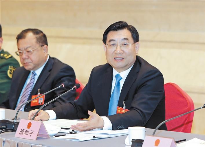 胡和平在参加西安代表团审议时强调加快西安国家中心城